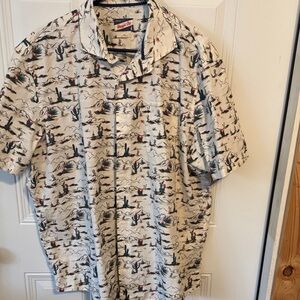 johnnie-O Cactus Print Short Sleeve Shirt